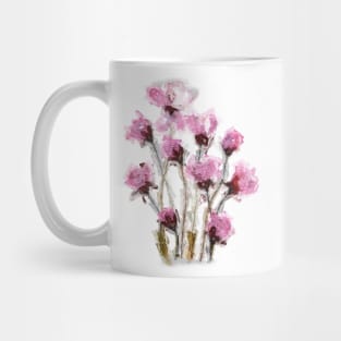 Pink Flowers Mug